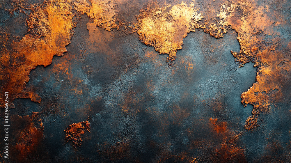 Abstract metallic texture background featuring a blend of shiny copper bronze and rustic gold tones symbolizing transformation durability elegance and the timeless beauty of industrial design
