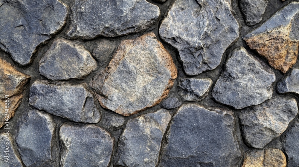 Basalt texture rock wall background. Generative AI Basalt texture rock wall background. Generative AI
