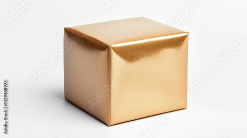 Packing display box mockup isolated on white background. Generative AI