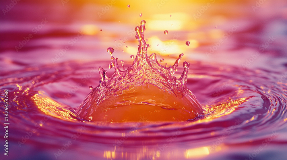 A dynamic splash of water forming a perfect sphere floats in bright light against a white background symbolizing purity energy life renewal and the uncontainable force of nature
