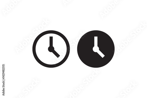 Clock Icon Showing 4 PM Time Vector