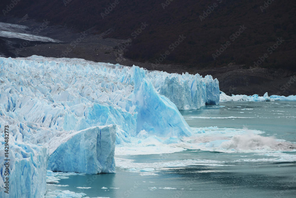 Perito Moreno glacier, Patagonia, Argentina Global warming is causing glaciers to break up and form lakes.