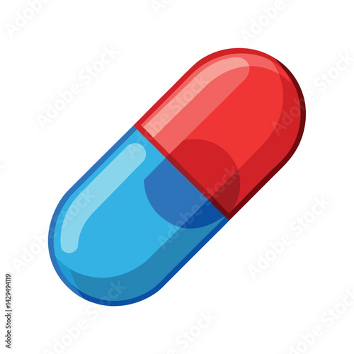 pill vector with white background