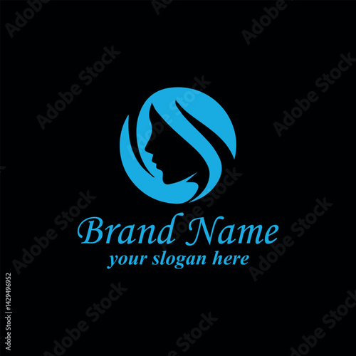 crafts bridal beauty logo design vector