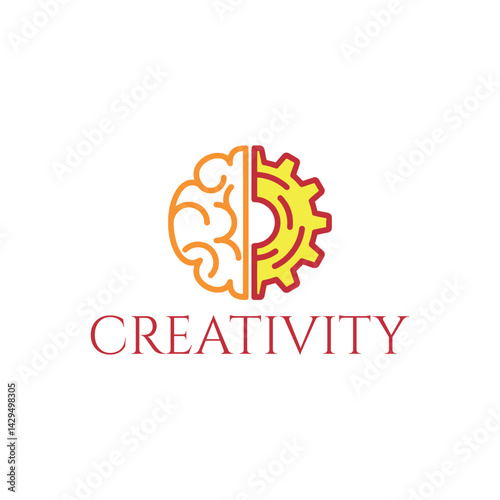 creativity innovation logo design vector	