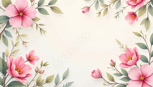 Delicate floral pattern, soft pastel hues, gentle design, soft, summer, texture