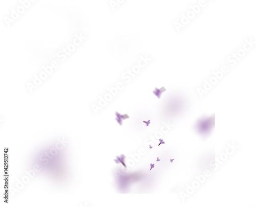 Mystical Purple Leaves Overlay: Ethereal Transparent PNG Graphic Resource