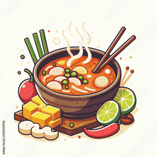 soup, asian, food, bowl, chili, shrimp, cuisine, thai, spicy, delicious, meal, lime, background, fresh, lunch, traditional, thailand, healthy, dinner, prawn, seafood, cooking, tom, gourmet, asia, thai