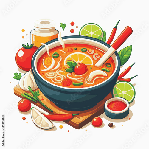 soup, asian, food, bowl, chili, shrimp, cuisine, thai, spicy, delicious, meal, lime, background, fresh, lunch, traditional, thailand, healthy, dinner, prawn, seafood, cooking, tom, gourmet, asia, thai