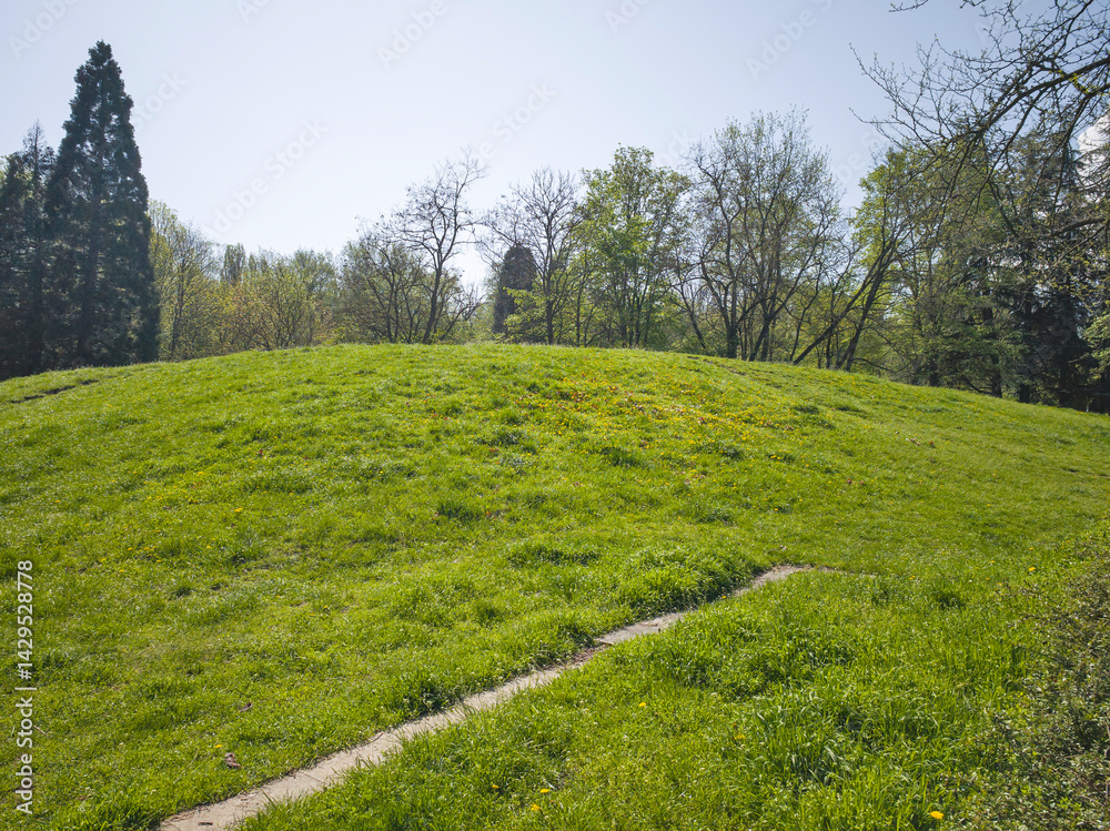 Panorama of South Park in city of Sofia, Bulgaria