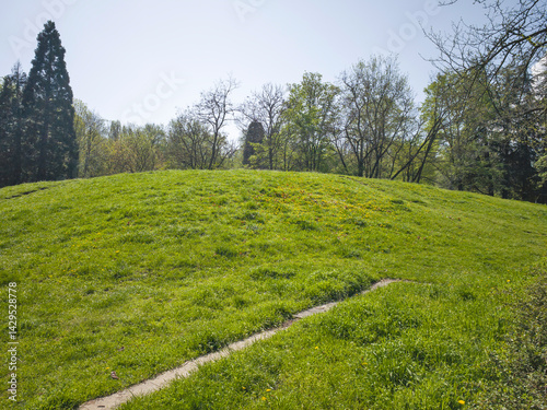 Panorama of South Park in city of Sofia, Bulgaria