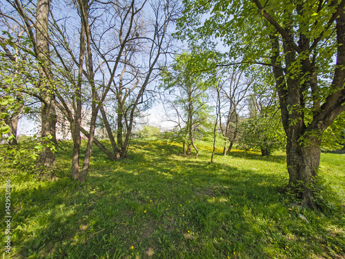 Obraz na płótnie Panorama of South Park in city of Sofia, Bulgaria w salonie