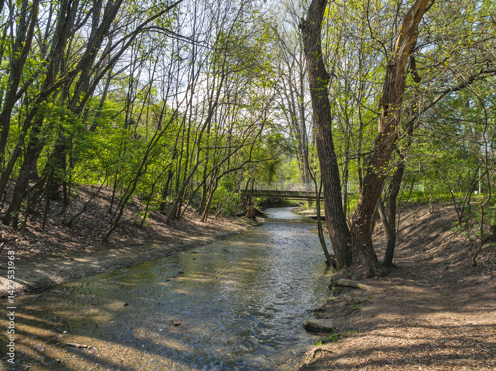 Panorama of South Park in city of Sofia, Bulgaria