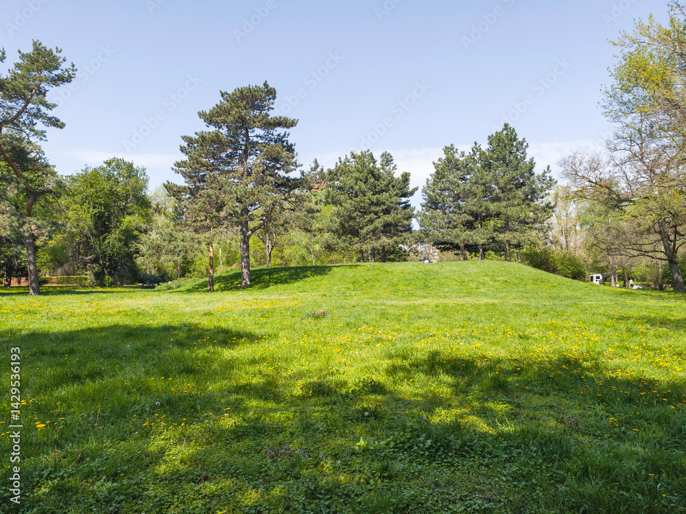 Panorama of South Park in city of Sofia, Bulgaria