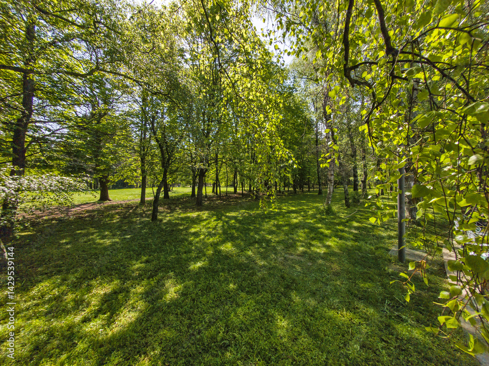 Panorama of South Park in city of Sofia, Bulgaria