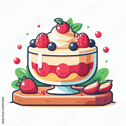 food, dessert, sweet, trifle, biscuit, cake, cream, delicious, glass, homemade, whipped, gourmet, mousse, recipe, layered, pudding, portion, white, summer, berry, tasty, parfait, fresh, fruit, backgro