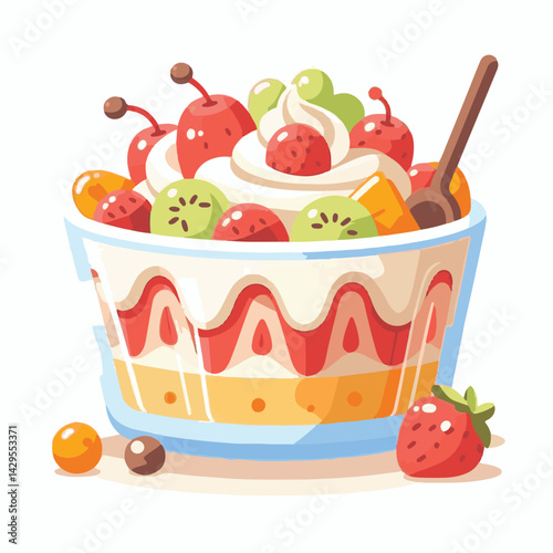 food, dessert, sweet, trifle, biscuit, cake, cream, delicious, glass, homemade, whipped, gourmet, mousse, recipe, layered, pudding, portion, white, summer, berry, tasty, parfait, fresh, fruit, backgro