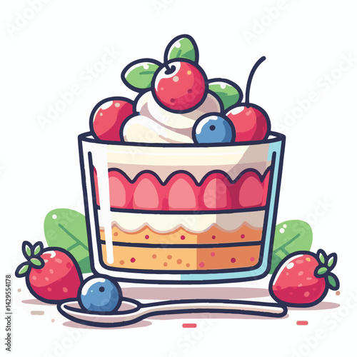 food, dessert, sweet, trifle, biscuit, cake, cream, delicious, glass, homemade, whipped, gourmet, mousse, recipe, layered, pudding, portion, white, summer, berry, tasty, parfait, fresh, fruit, backgro