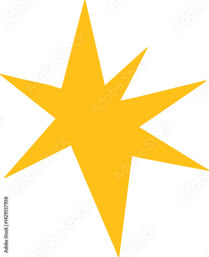 Off-centered dynamic star shape