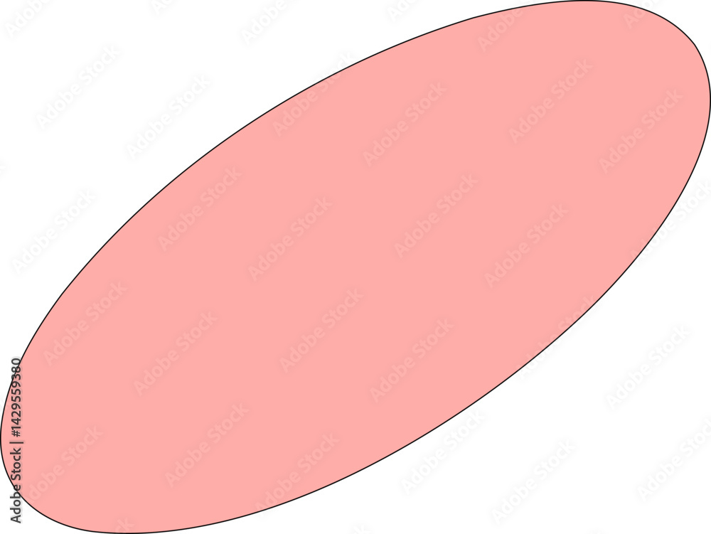 Hand Drawn Abstract Oval Shape Illustration Hand Drawn Abstract Oval Shape Illustration