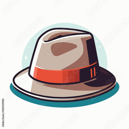 hat, trilby, fashion, accessory, fedora, cap, isolated, style, vintage, head, illustration, classic, brim, men, elegance, clothing, vector, gentleman, icon, white, design, male, wear, symbol, collecti