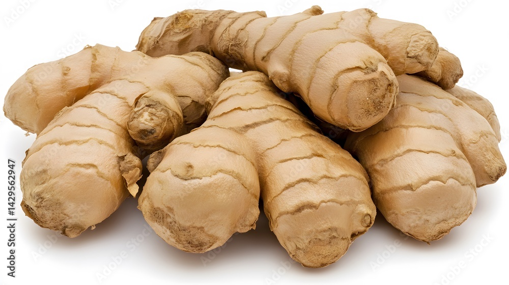 Fresh Ginger Root Pile Organic Spice Healthy Food Fresh Ginger Root Pile Organic Spice Healthy Food