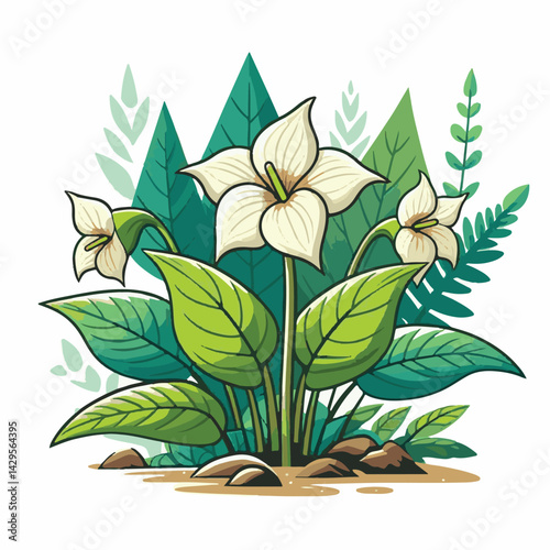 nature, green, beautiful, flower, floral, background, natural, forest, flora, environment, spring, plant, blossom, wild, leaf, bloom, wildflower, ontario, closeup, white, canada, outdoors, fresh, bloo