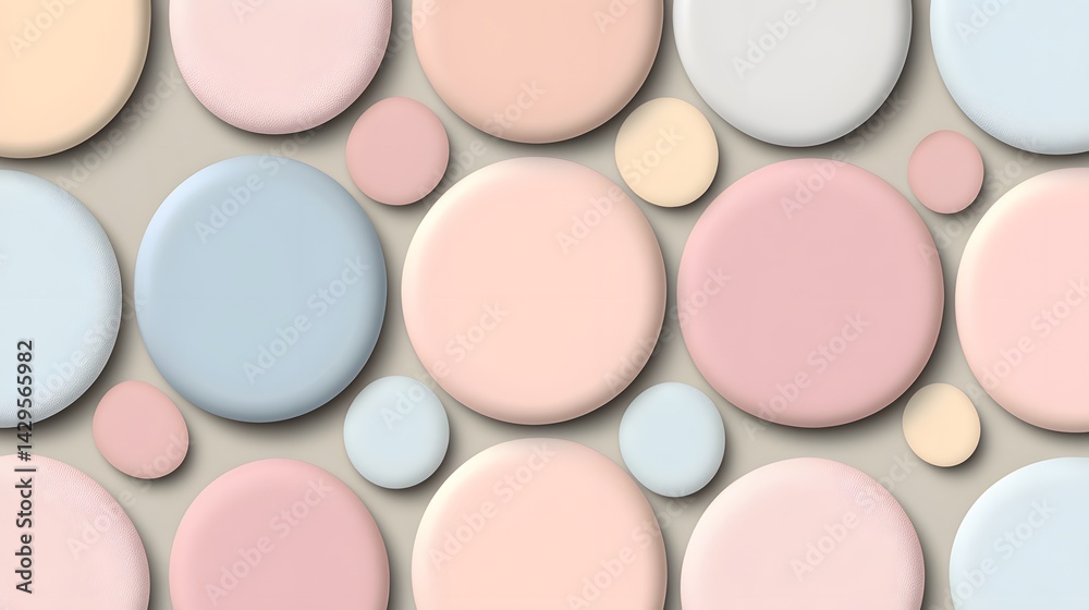 Pastel Circle Pattern Background Design Abstract Pastel Circle Pattern Background Design Abstract