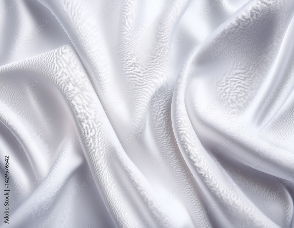 Obraz premium White silk fabric texture luxurious background