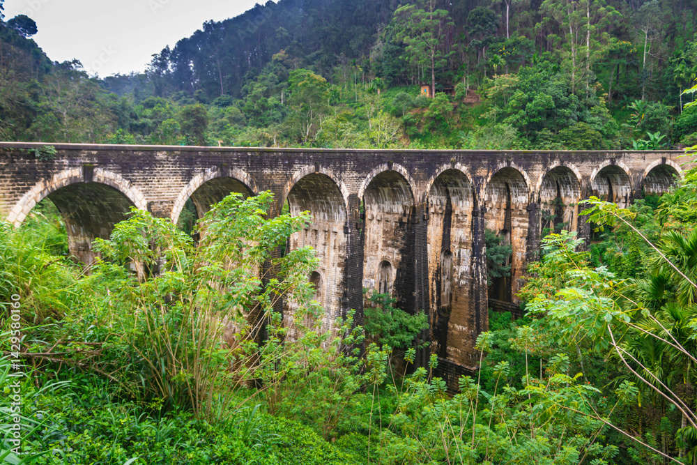 The NIne Arches Bridge, also called the Bridge in the Sky, Ella, Sri Lanka The NIne Arches Bridge, also called the Bridge in the Sky, Ella, Sri Lanka