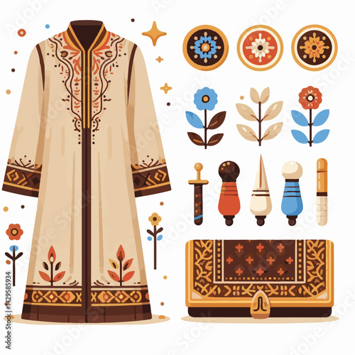 illustration, vector, drawing, apparel, clothing, sketch, tunic, outline, fashion, top, dress, female, template, woman, isolated, white, technical, sleeve, shirt, textile, style, fabric, garment, casu