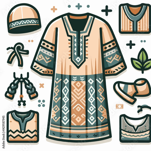 illustration, vector, drawing, apparel, clothing, sketch, tunic, outline, fashion, top, dress, female, template, woman, isolated, white, technical, sleeve, shirt, textile, style, fabric, garment, casu