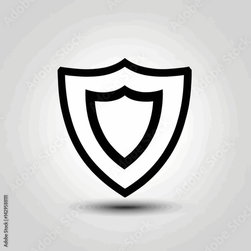 Shield Icon Graphic Design Security Protection Symbol