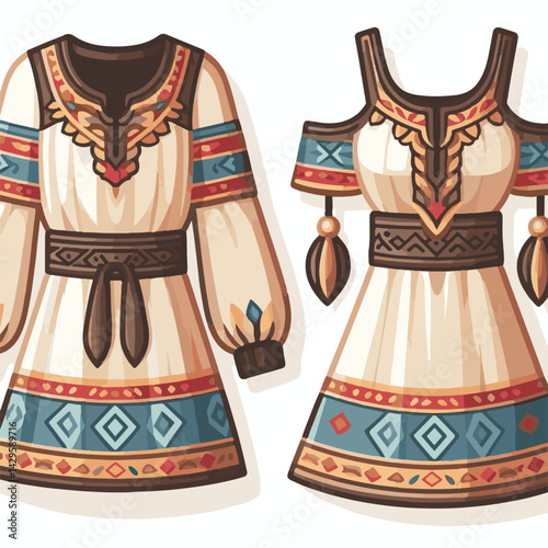 illustration, vector, drawing, apparel, clothing, sketch, tunic, outline, fashion, top, dress, female, template, woman, isolated, white, technical, sleeve, shirt, textile, style, fabric, garment, casu