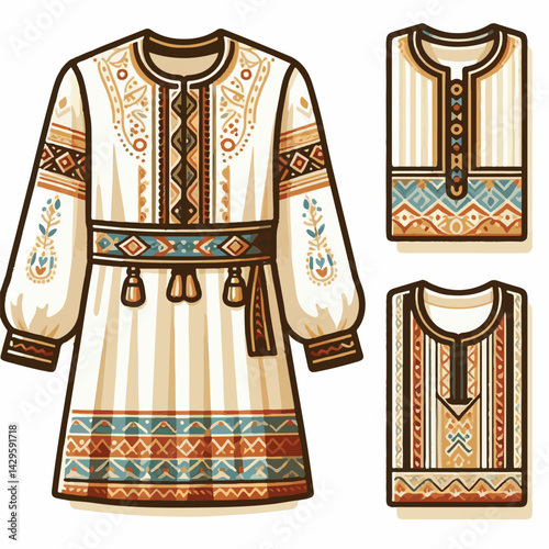 illustration, vector, drawing, apparel, clothing, sketch, tunic, outline, fashion, top, dress, female, template, woman, isolated, white, technical, sleeve, shirt, textile, style, fabric, garment, casu