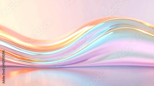 Abstract Liquid Texture with Smooth Pastel Waves
