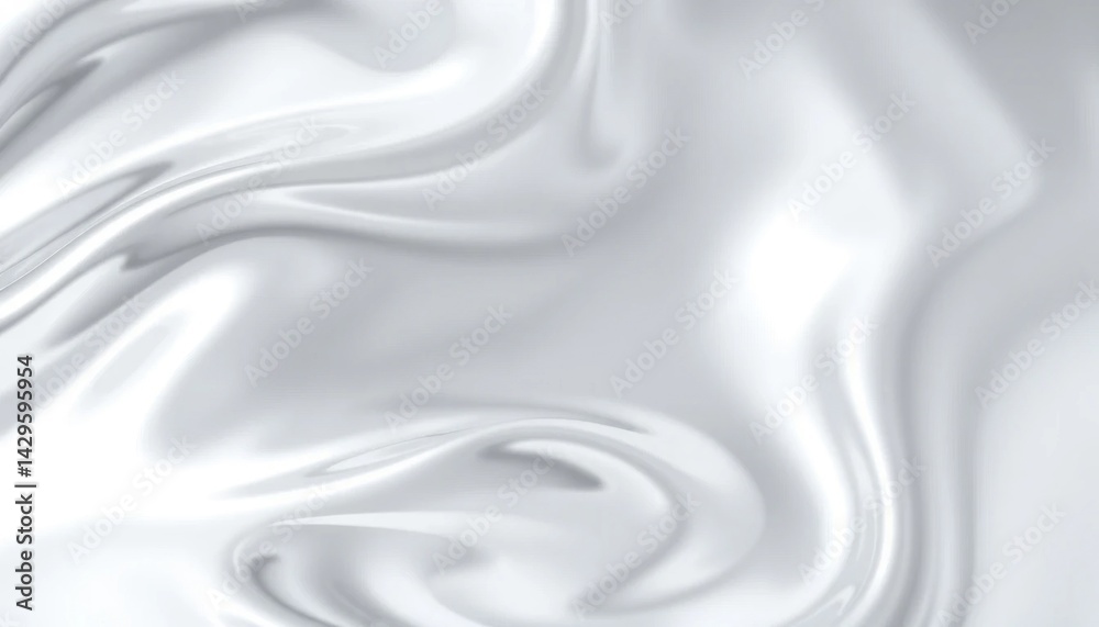 Fototapeta premium Silky Smooth Elegance: A Flowing White Abstract Texture Background