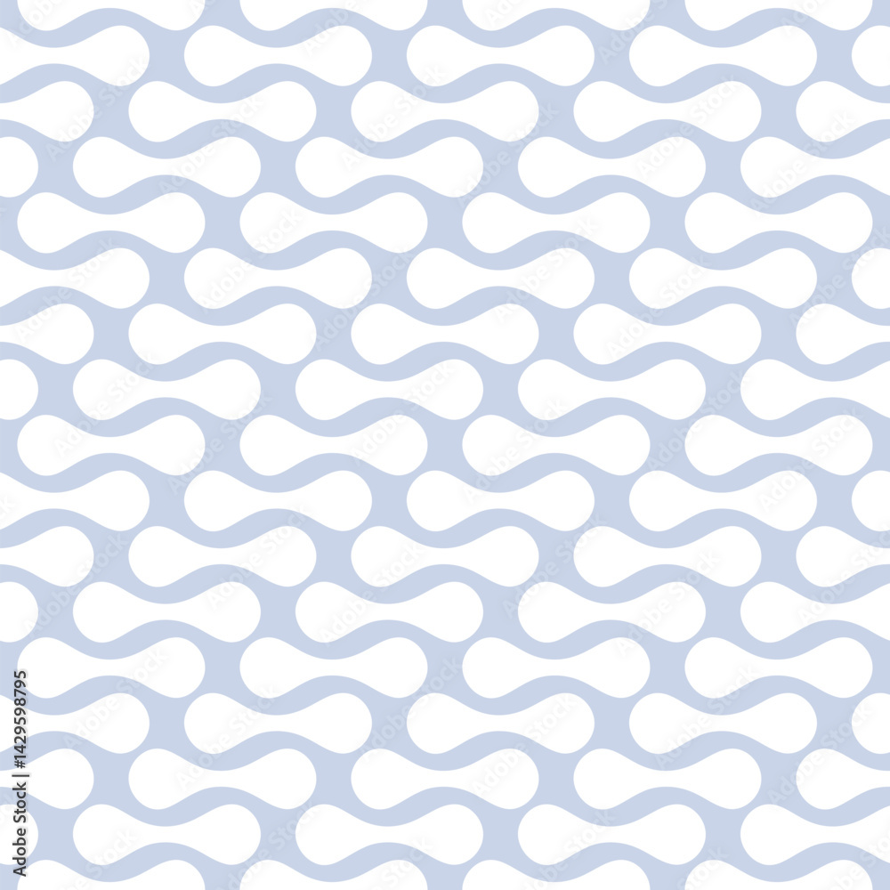 Abstract vector geometric seamless pattern. Simple background with rounded organic shapes, curved lines, grid. Stylish minimal blue and white texture. Elegant repeating geo design for print, textile Abstract vector geometric seamless pattern. Simple background with rounded organic shapes, curved lines, grid. Stylish minimal blue and white texture. Elegant repeating geo design for print, textile