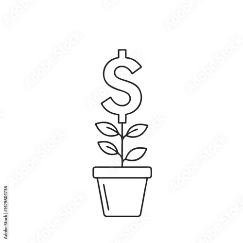 Growing Money Plant, Financial Growth, Investment Returns, Wealth Building