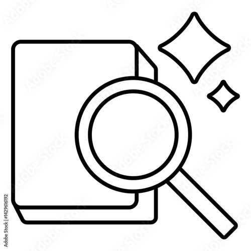 AI Visual Analysis outline icon