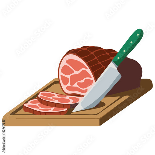 meat icon raw beef steak isolated vector illustration on white background