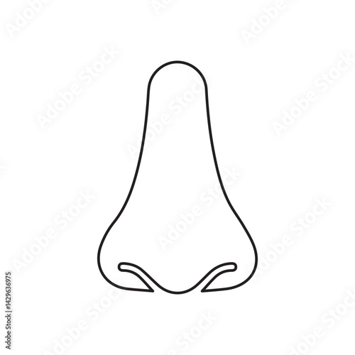 Nose line icon