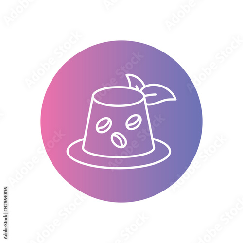 Biodegradable Coffee Pods icon vector stock illustration