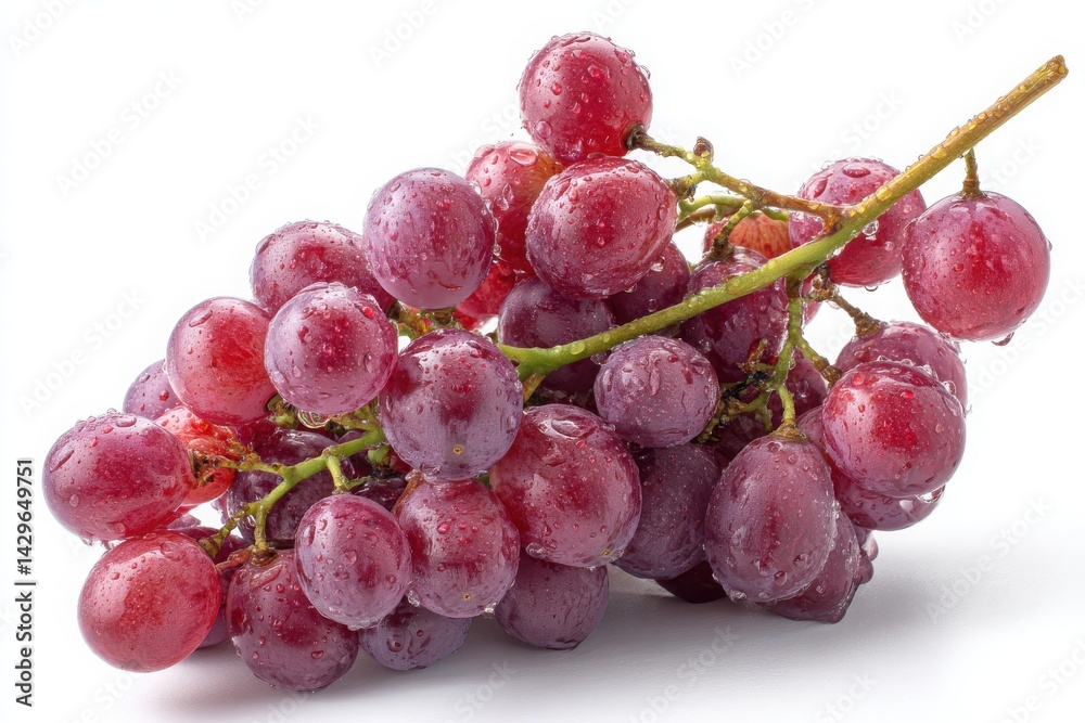 Bunch of fresh red grapes with water drops. bunch of red grapes Bunch of fresh red grapes with water drops. bunch of red grapes
