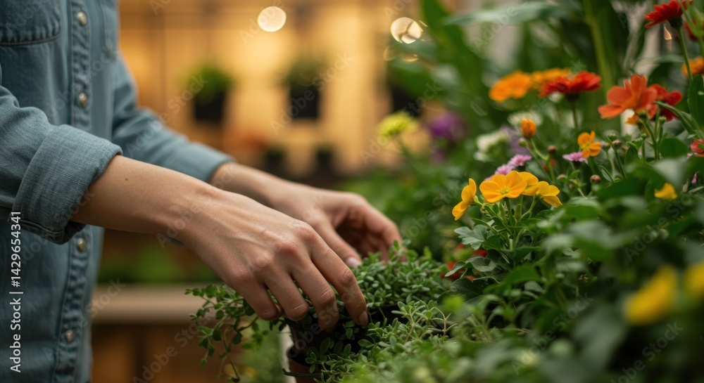 Woman in a Flower Shop (Photo) Woman in a Flower Shop (Photo)
