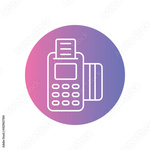 Cashless Payment  icon vector stock illustration