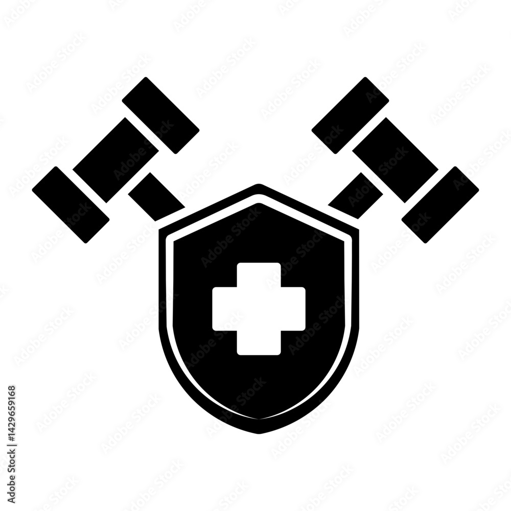 Obraz premium health and safety Solid icon