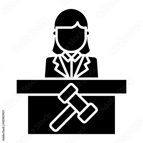 courtroom Solid icon