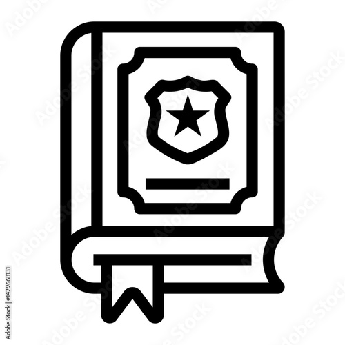 law book Line Icon
