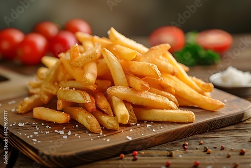 Golden French Fries Stack